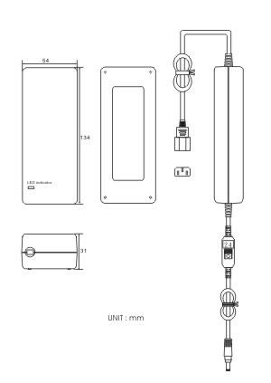 CIE90M-Dimension